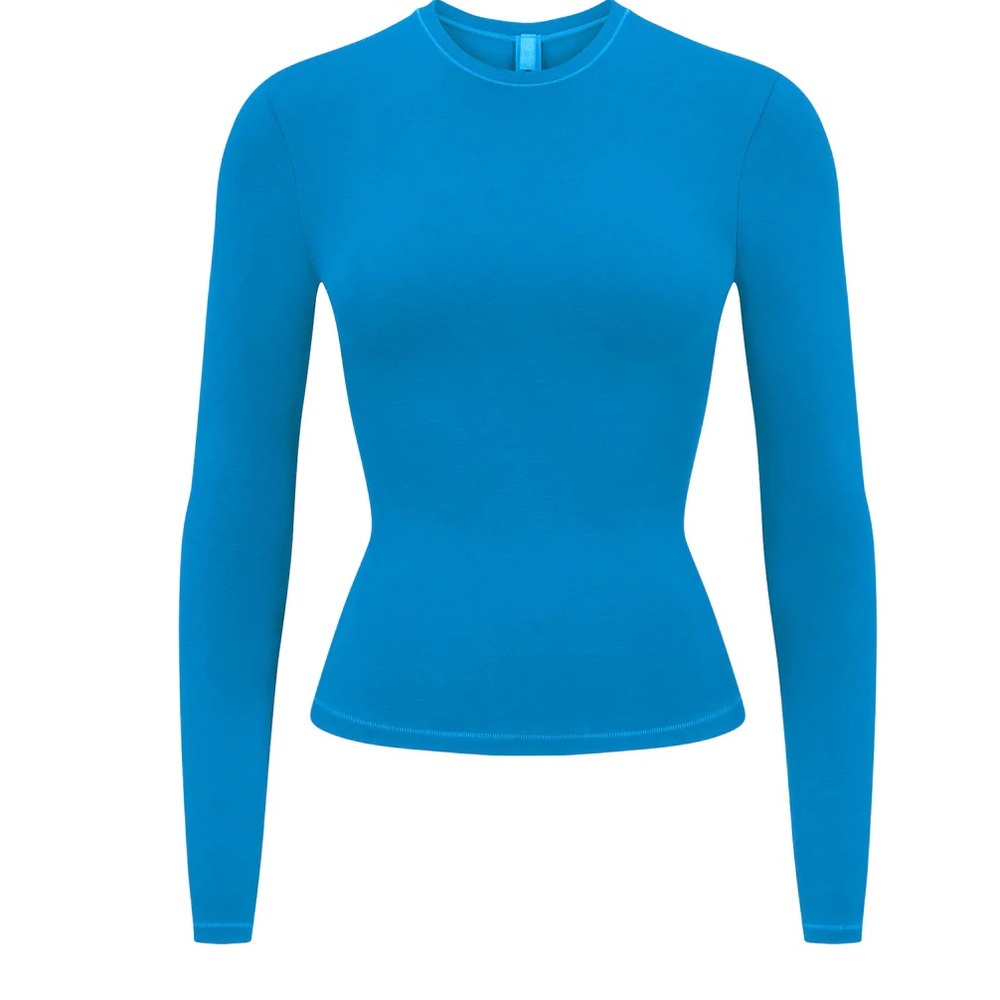 Skims limited edition Mykonos cotton JERSEY LONG SLEEVE T-SHIRT